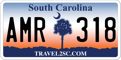 SC license plate AMR318