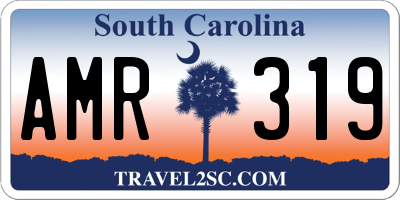 SC license plate AMR319