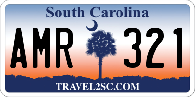 SC license plate AMR321