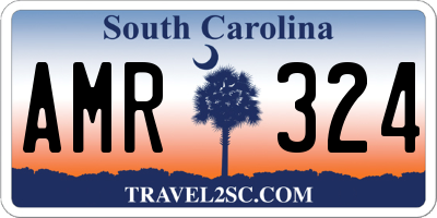 SC license plate AMR324