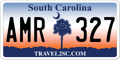 SC license plate AMR327