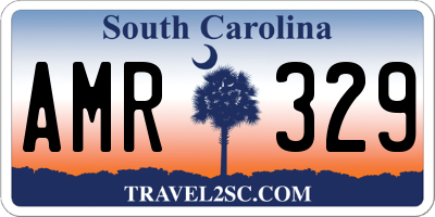 SC license plate AMR329