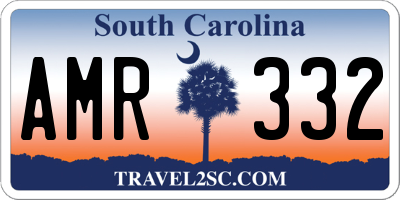 SC license plate AMR332