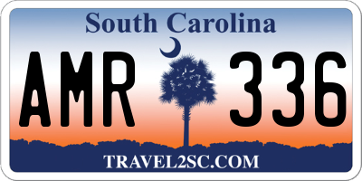 SC license plate AMR336