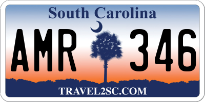 SC license plate AMR346