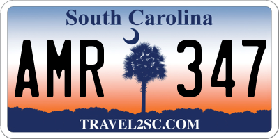 SC license plate AMR347