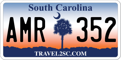 SC license plate AMR352