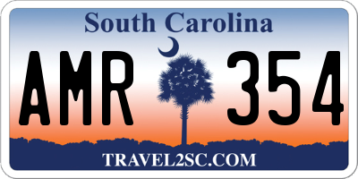 SC license plate AMR354