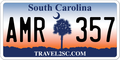 SC license plate AMR357