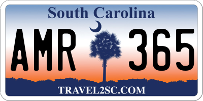 SC license plate AMR365