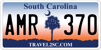 SC license plate AMR370
