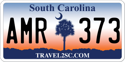 SC license plate AMR373