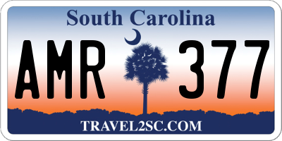 SC license plate AMR377