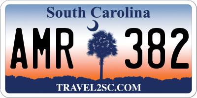 SC license plate AMR382