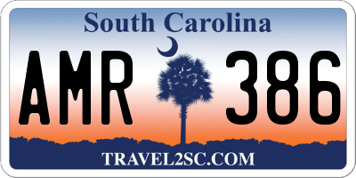 SC license plate AMR386