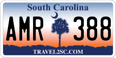 SC license plate AMR388