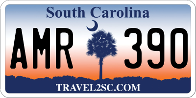 SC license plate AMR390