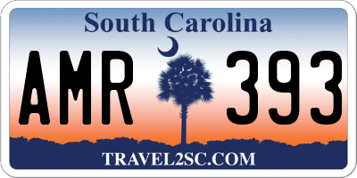 SC license plate AMR393