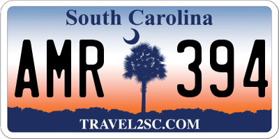 SC license plate AMR394