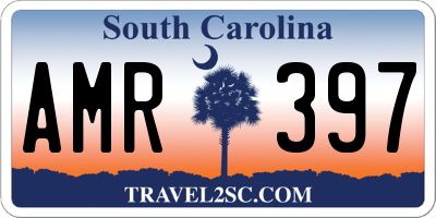SC license plate AMR397