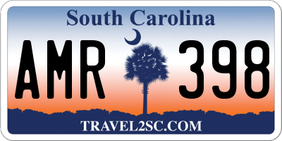 SC license plate AMR398