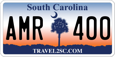 SC license plate AMR400