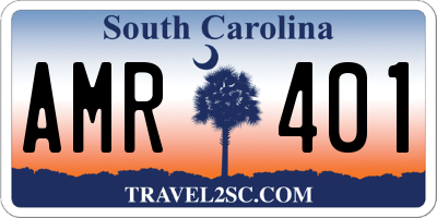 SC license plate AMR401