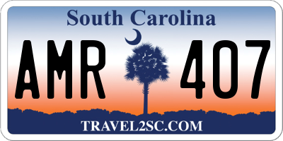SC license plate AMR407