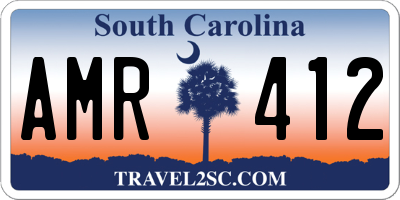 SC license plate AMR412