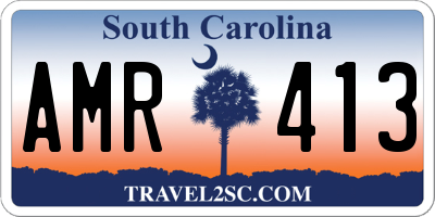 SC license plate AMR413
