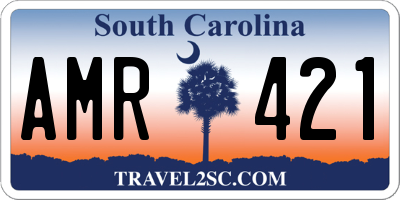 SC license plate AMR421