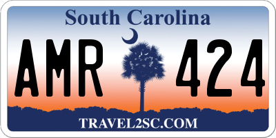 SC license plate AMR424