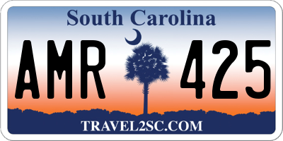 SC license plate AMR425
