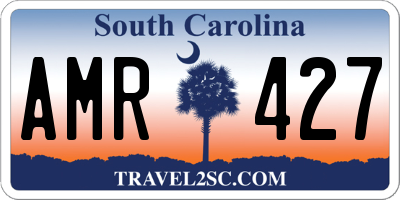 SC license plate AMR427