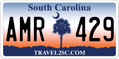 SC license plate AMR429