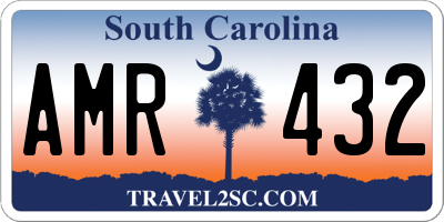 SC license plate AMR432