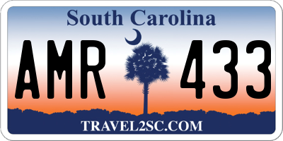 SC license plate AMR433