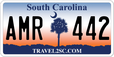 SC license plate AMR442