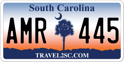 SC license plate AMR445
