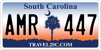 SC license plate AMR447