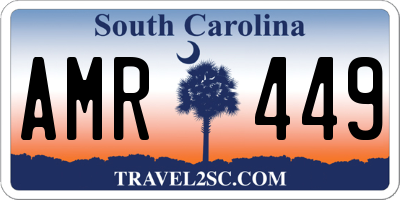 SC license plate AMR449