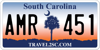 SC license plate AMR451