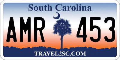 SC license plate AMR453