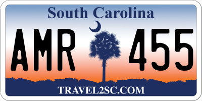 SC license plate AMR455