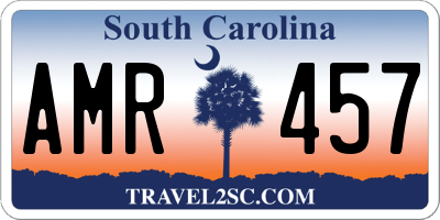 SC license plate AMR457