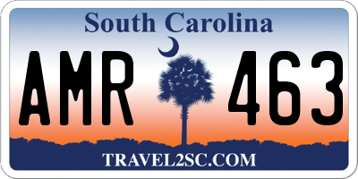 SC license plate AMR463