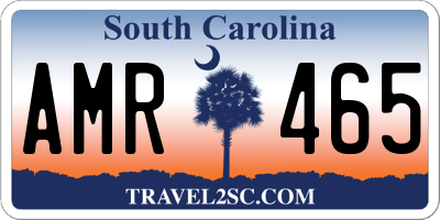 SC license plate AMR465