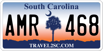 SC license plate AMR468
