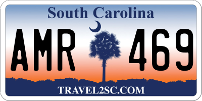 SC license plate AMR469