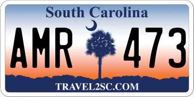 SC license plate AMR473